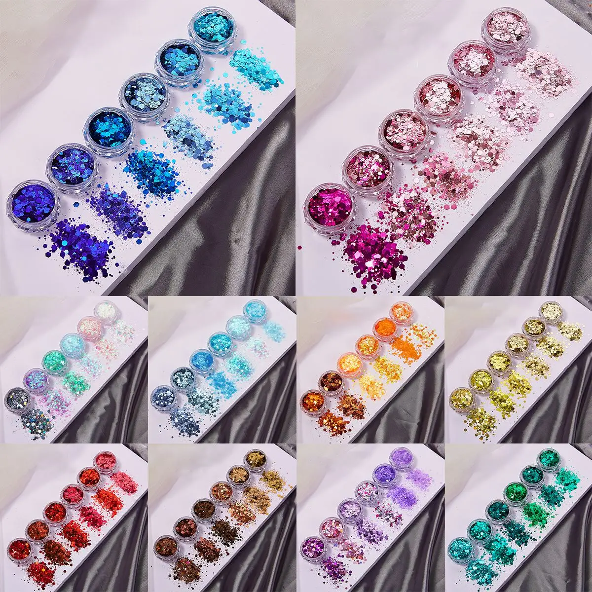 Resin Glitter Pack - 6Colors/Set Resin Sparkling Sequin For Epoxy