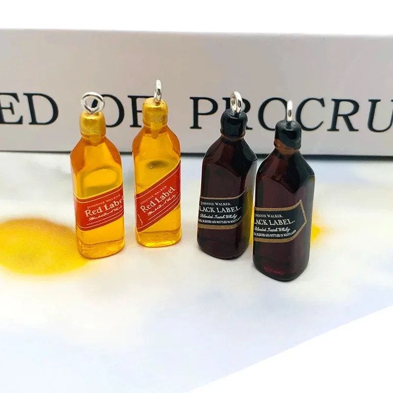 Resin Craft Projects - 10Pcs Tiny Wine Bar Bottle Resin