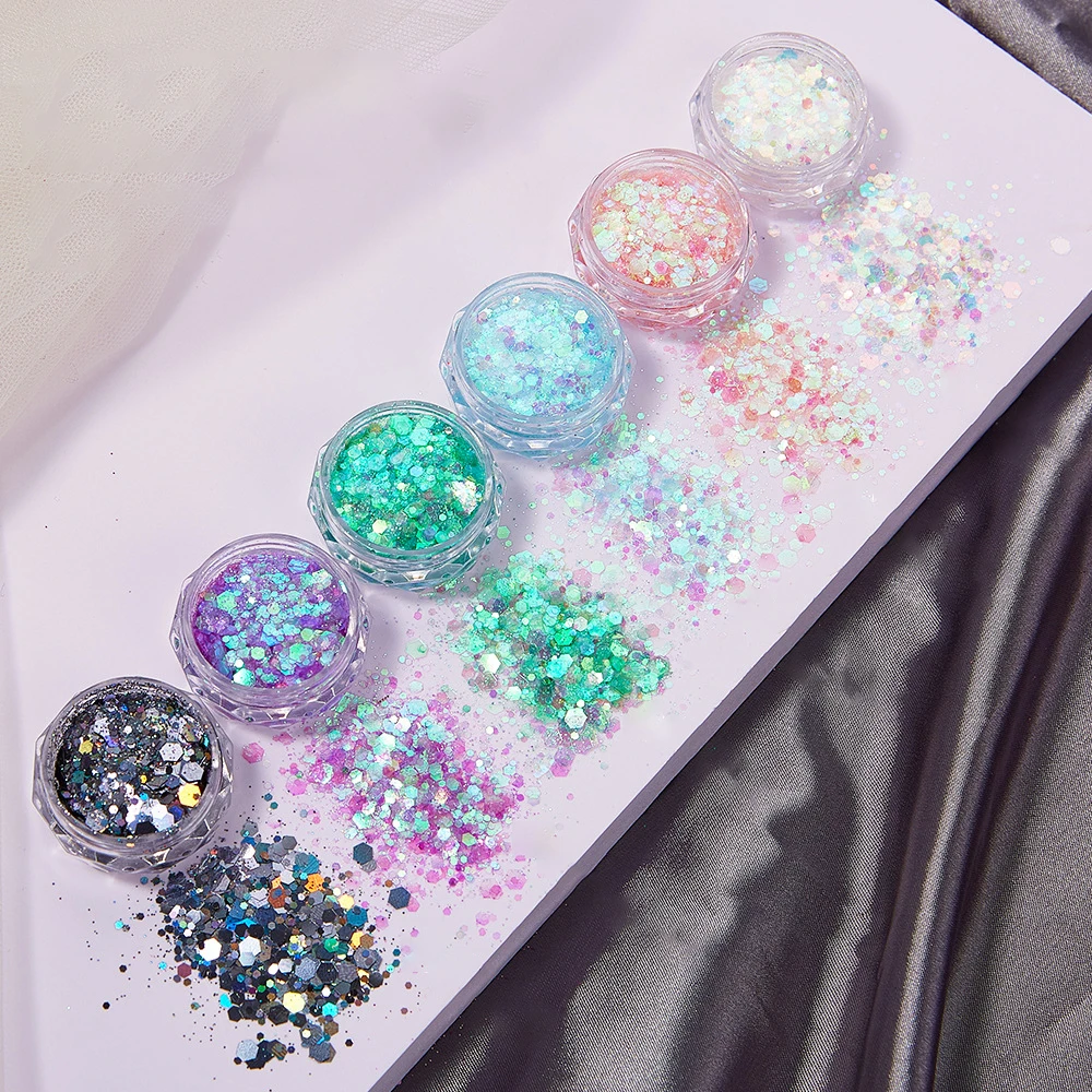 6Colors/Set Resin Sparkling Se - Resin Glitter Pack recension och pris