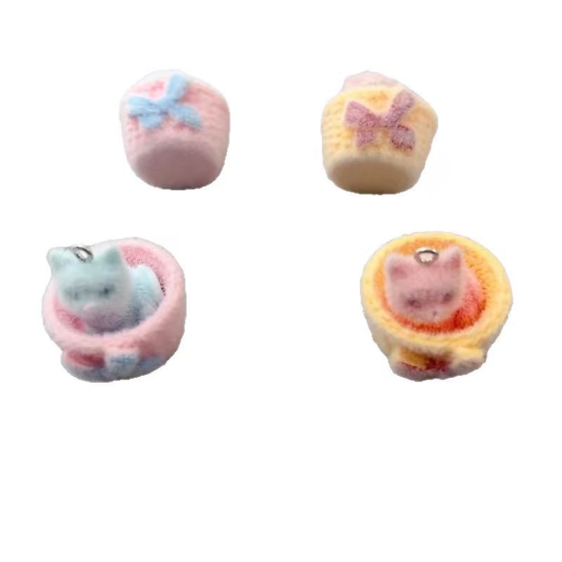 4pcs 3D plush resin cat pendan - Resin Craft Projects recension och pris