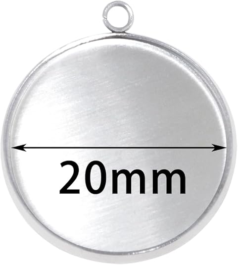 20 Pieces Stainless Steel Roun - Resin Crafts recension och pris