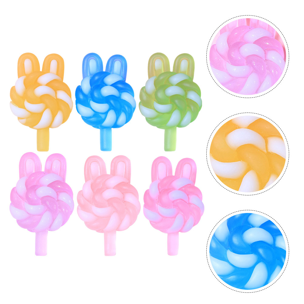 24Pcs Cute Cartoon Lollipop Ch - Resin Crafts recension och pris