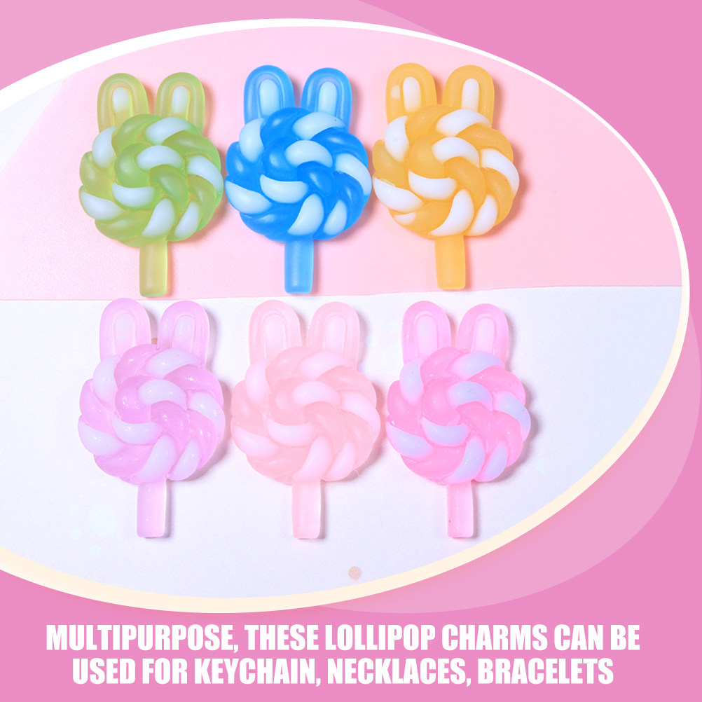 24Pcs Cute Cartoon Lollipop Ch - Resin Crafts recension och pris