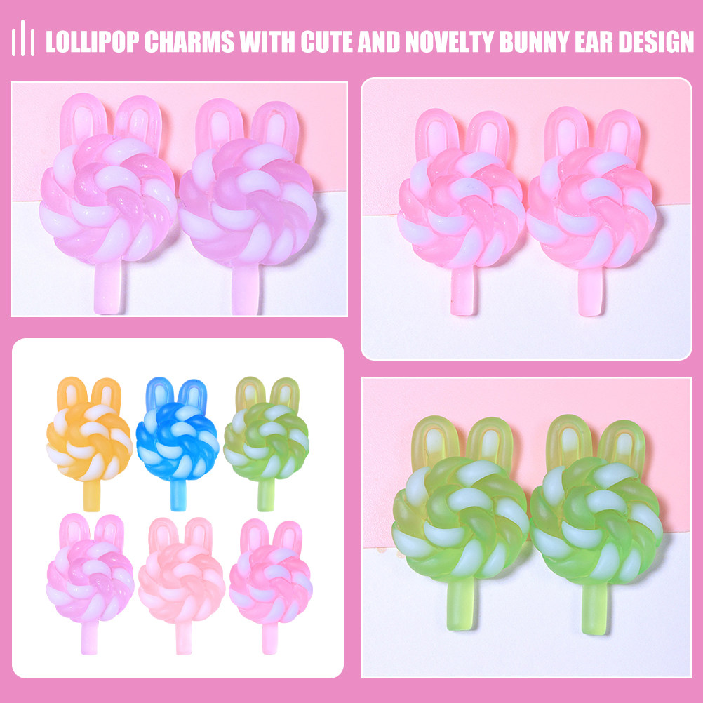 24Pcs Cute Cartoon Lollipop Ch - Resin Crafts recension och pris