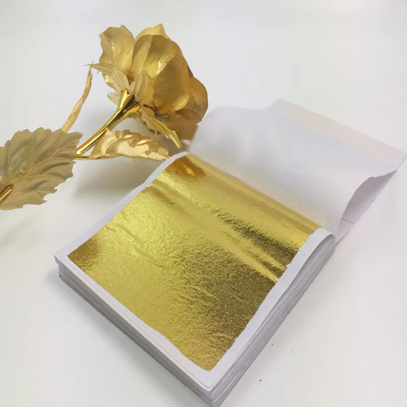 100Pcs Imitation Gold Sliver C - Gold Foil Flakes recension och pris