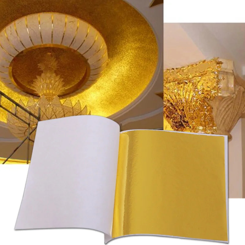 100Pcs Imitation Gold Sliver C - Gold Foil Flakes recension och pris