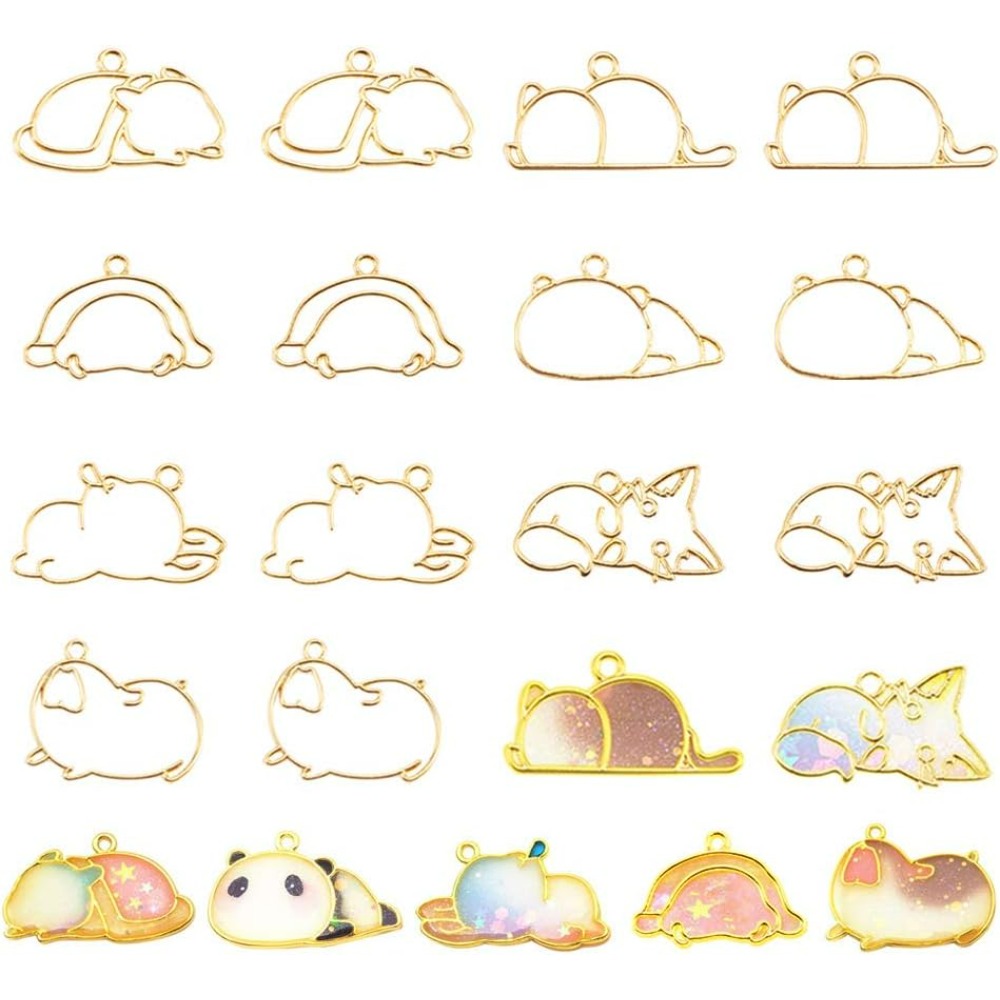 14pcs Hibernator Theme Open Be - Resin Jewelry Kit recension och pris