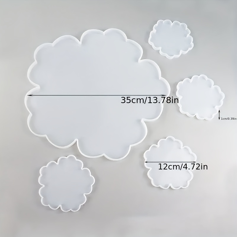 5pcs Mirror Large Flower Small - Silicone Mold Tray recension och pris