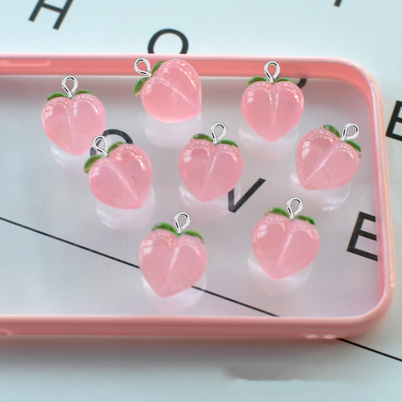 10Pcs New Transparent Peach Fl - Resin Craft Projects recension och pris