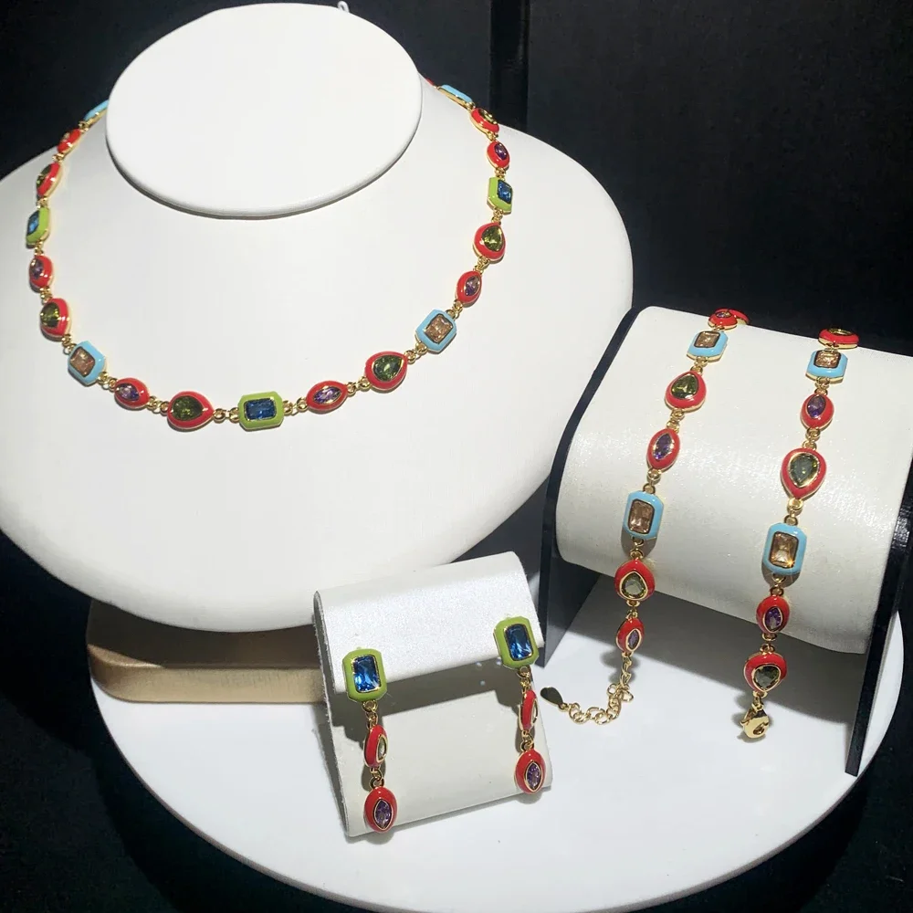 2026 New Rainbow Jewelry Gradi - Bezels Set Pendant recension och pris