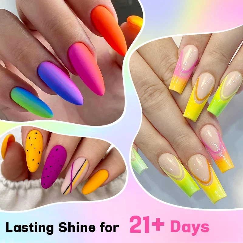 6Pcs/Set 10ML Gel Nail Polish  - Resin Glitter Pack recension och pris