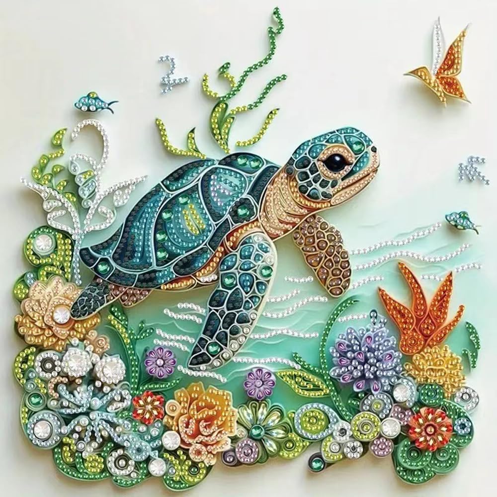 Sea Turtle Animal Diamond Pain - Resin Craft For Beginners recension och pris