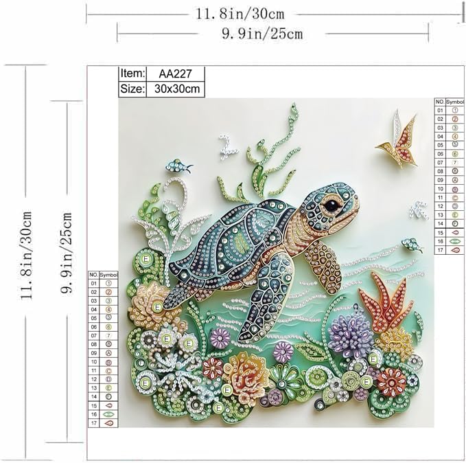 Sea Turtle Animal Diamond Pain - Resin Craft For Beginners recension och pris
