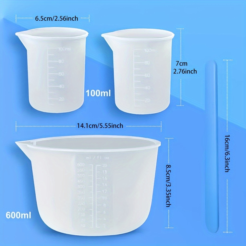 Silicone Measuring Cups, Resin - Mixing Cup Silicone recension och pris
