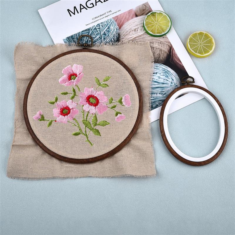 Sewing Tool Round Oval Wooden  - Wood Ring Blank recension och pris