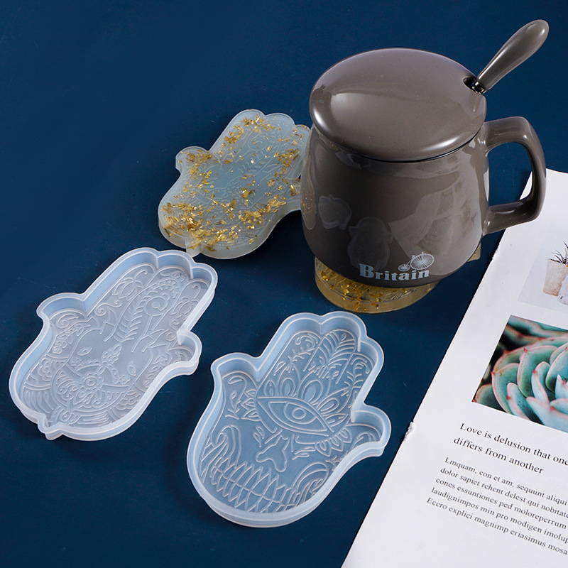 1 Pcs DIY Coaster Hand of Fati - Silicone Mold Tray recension och pris