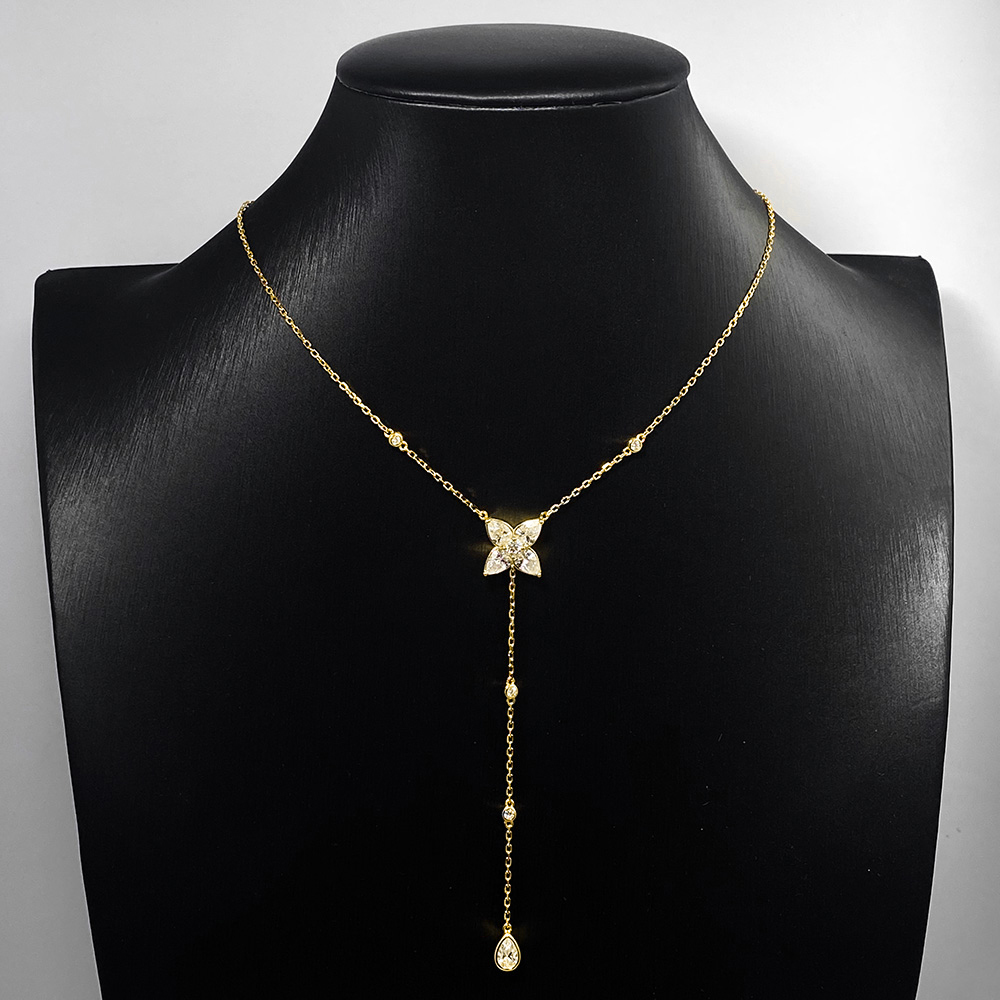 Pear/Round Bezel Set Moissanit - Bezels Set Pendant recension och pris
