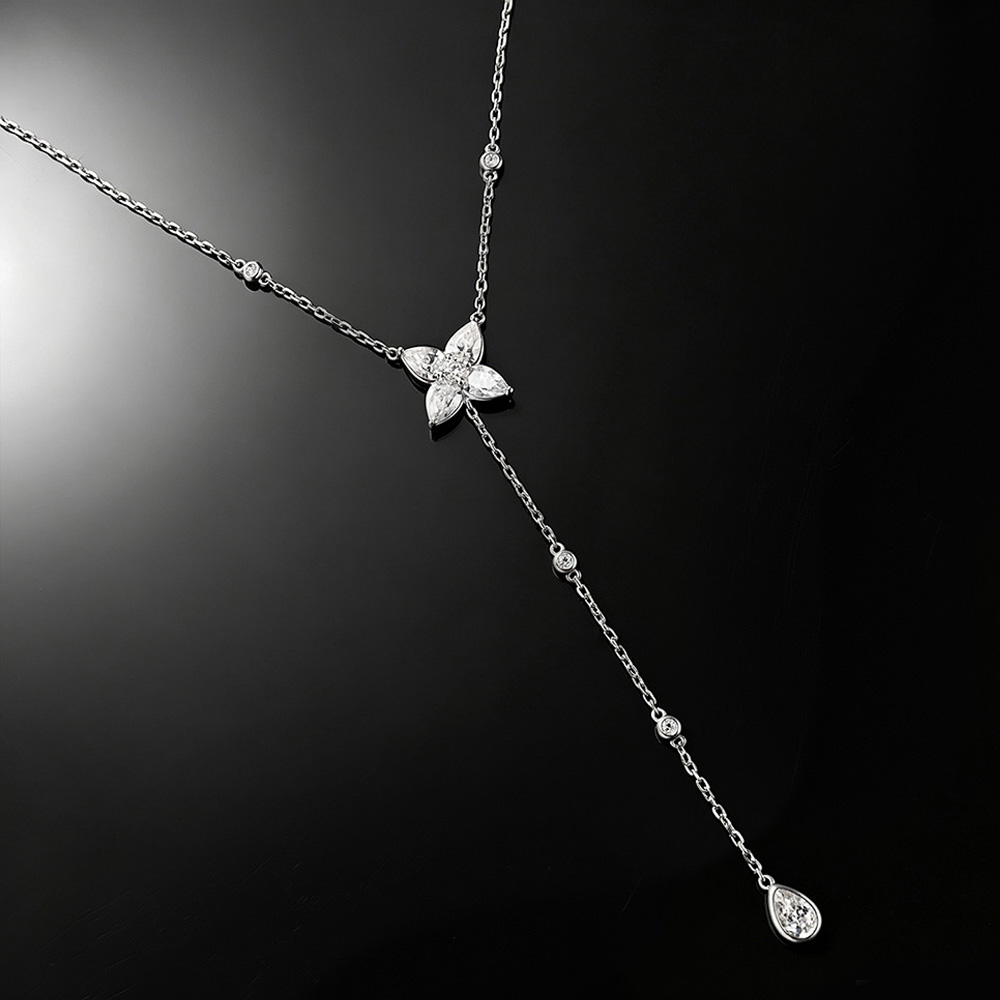 Pear/Round Bezel Set Moissanit - Bezels Set Pendant recension och pris