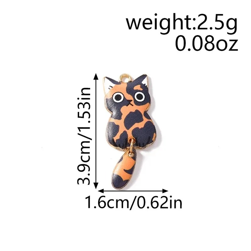 10Pcs 16×39mm Cute Cartoon Cat - Resin Crafts Diy recension och pris