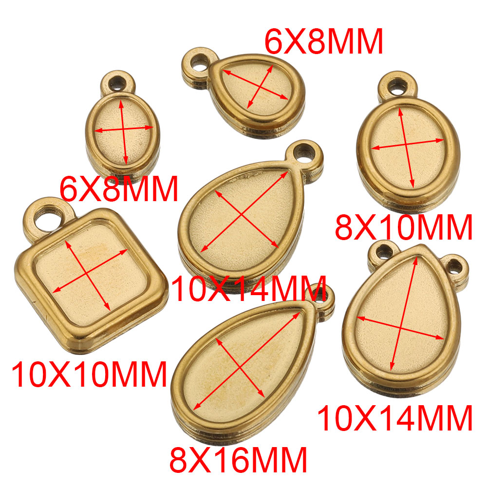 5pcs Stainless Steel Square Dr - Resin Craft Projects recension och pris