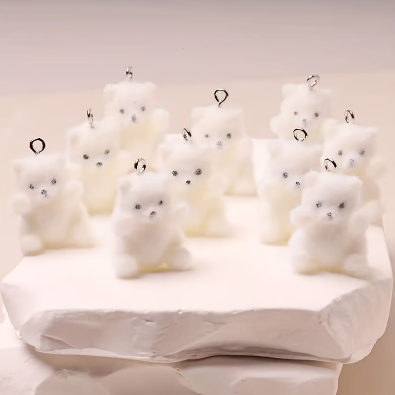 6Pcs Polar Bear Resin Charms C - Resin Crafts Diy recension och pris