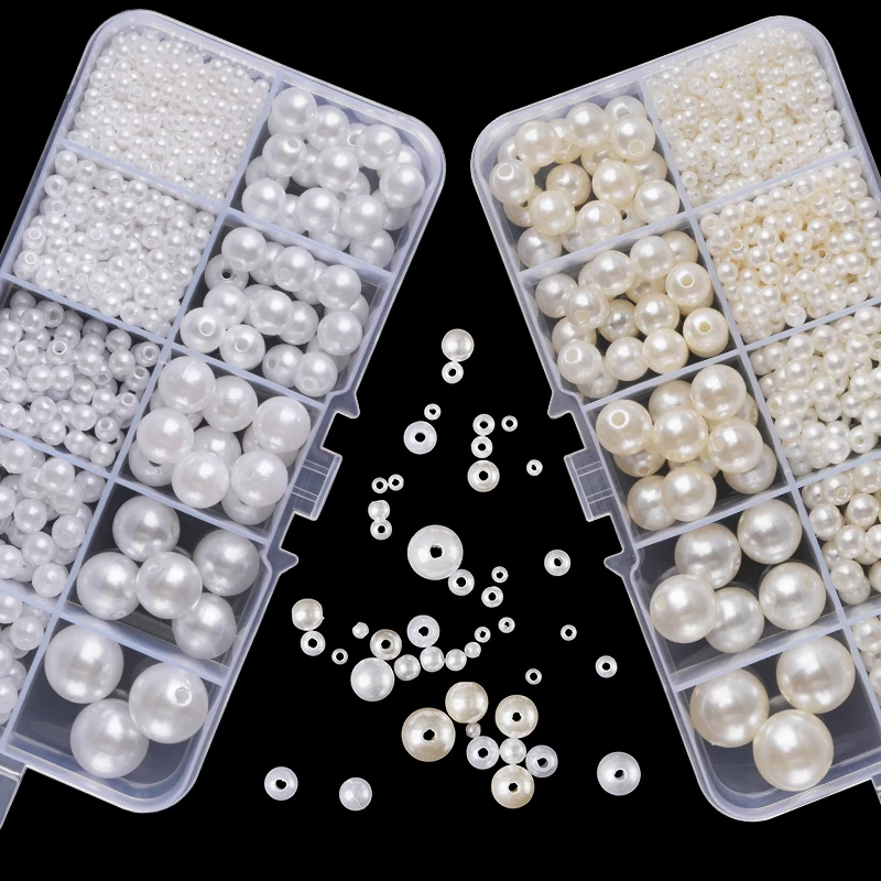 800pcs Artificial Faux Pearl R - Resin Craft Kit recension och pris