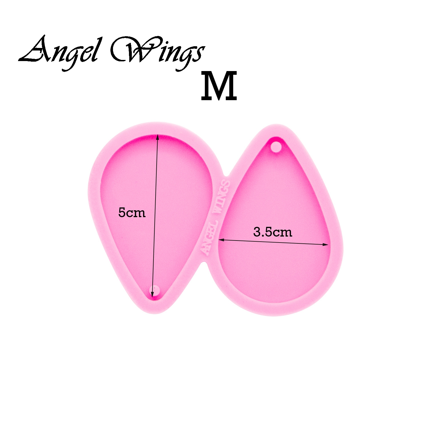 Shiny Tear Drop Hoop Earrings  - Geode Mold Silicone recension och pris