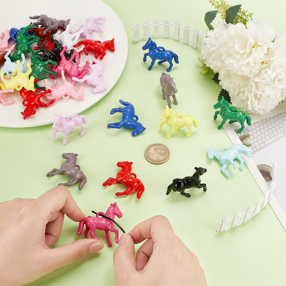 48pcs Opaque Acrylic Pendants  - Resin Craft Kit recension och pris