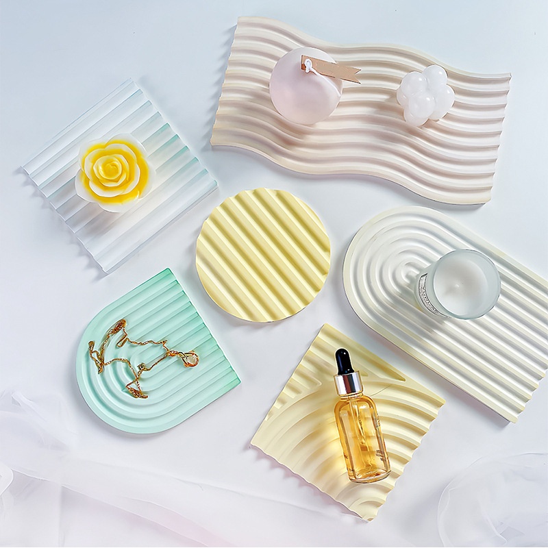 DIY Striped Wave Tray Mold For - Silicone Mold Tray recension och pris
