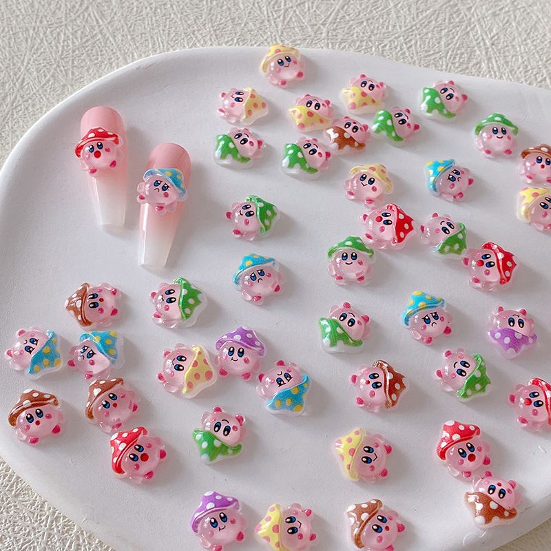 2/10/20pcs Kirby Nail Charms 3 - Resin Crafts recension och pris