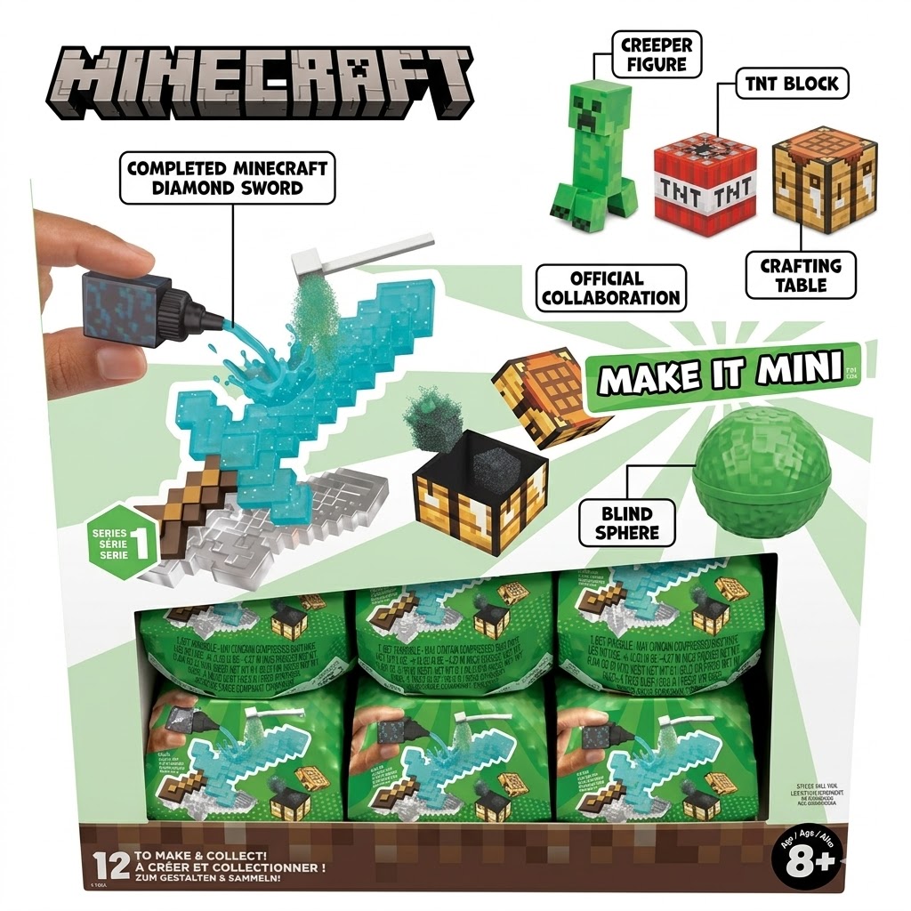Original MGA Miniverse Minecra - Resin Crafting Minecraft recension och pris