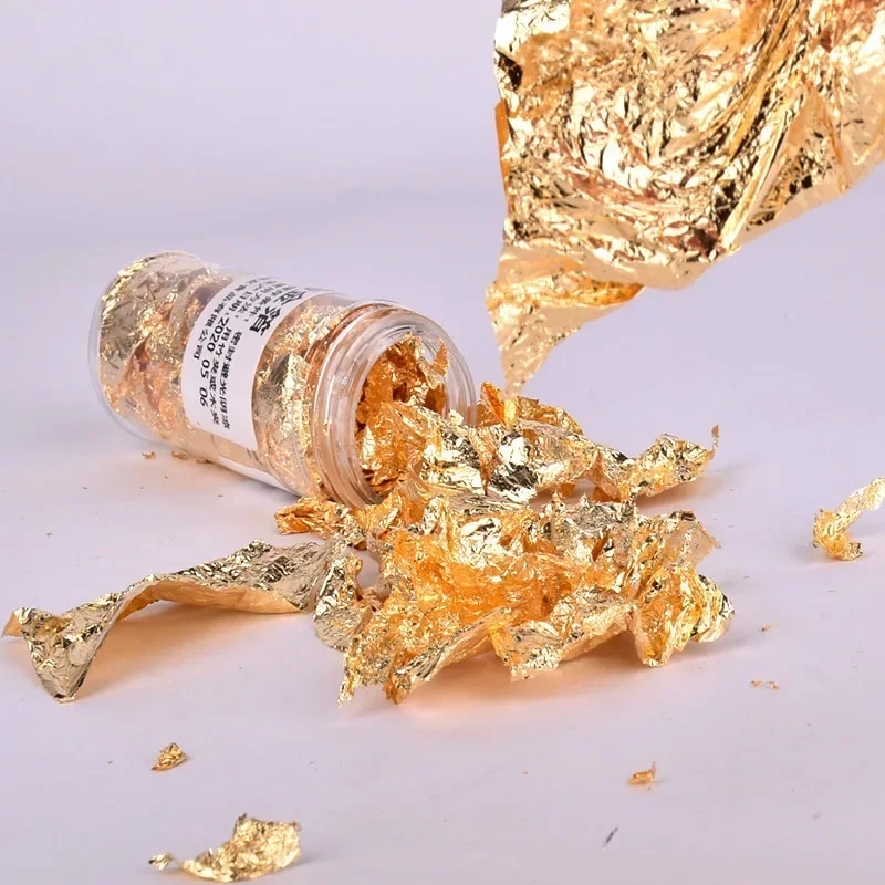 2g/1g Metallic Foil Flakes Gol - Gold Foil Flakes recension och pris