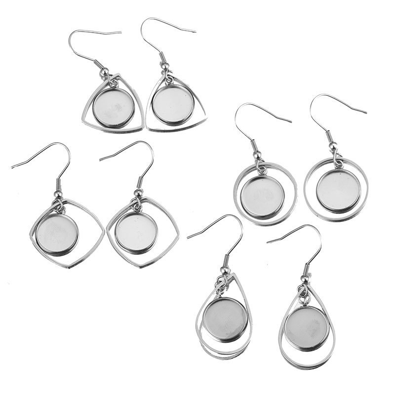 10pc Stainless Steel Tray Beze - Bezels Set Pendant recension och pris