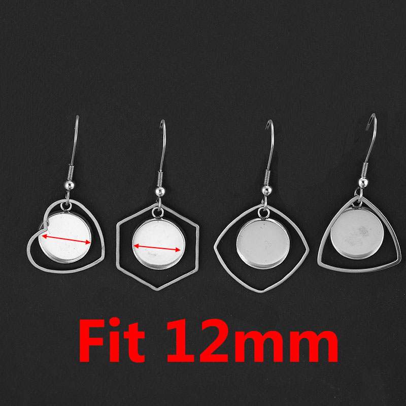 10pc Stainless Steel Tray Beze - Bezels Set Pendant recension och pris