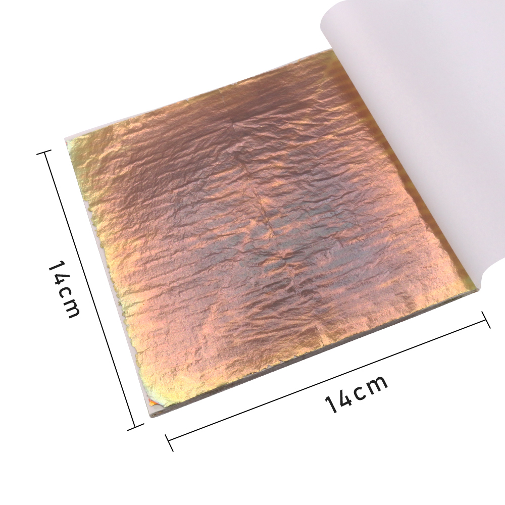 14x14cm Colorful Imitation Gol - Gold Foil Flakes recension och pris