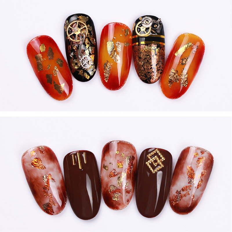 14x14cm Colorful Imitation Gol - Gold Foil Flakes recension och pris