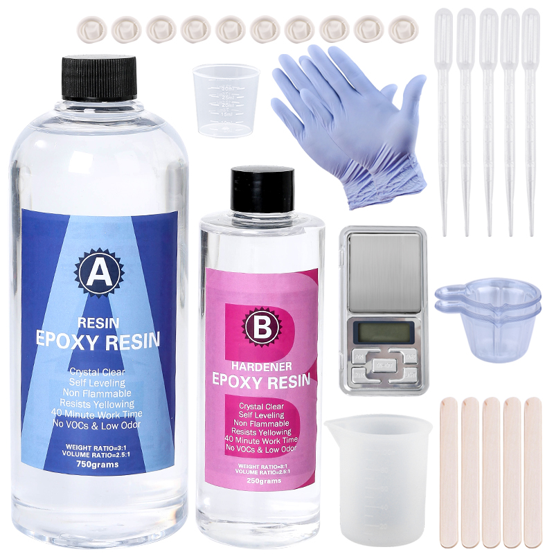 Epoxy Resin Kit Crystal Clear  - Resin Ocean Wave Mold recension och pris