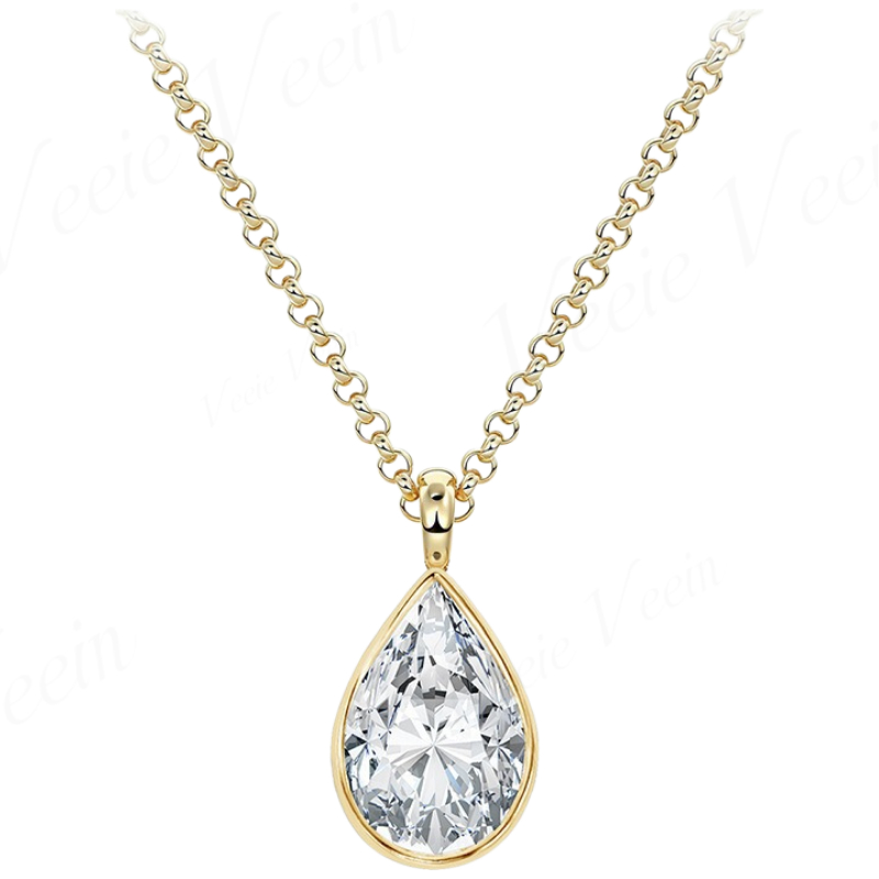 Veeie Veein Jewelry 3ct Irregu - Bezels Set Pendant recension och pris