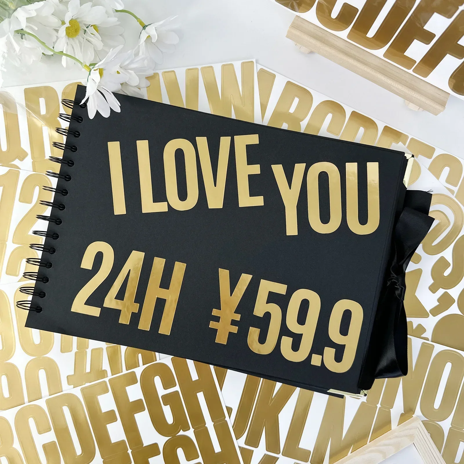 100 Pcs 6 Sheets Gold Letter S - Gold Foil Flakes recension och pris