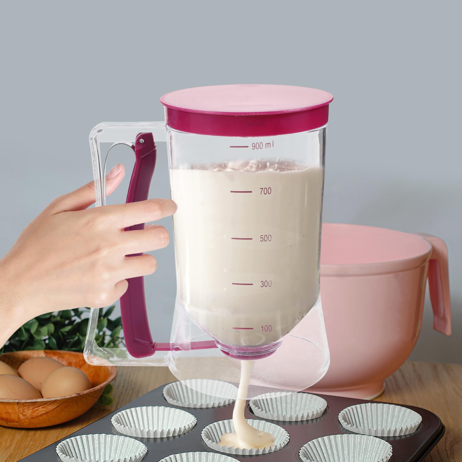 900ml Batter Dispenser Cupcake - Mixing Cup Silicone recension och pris