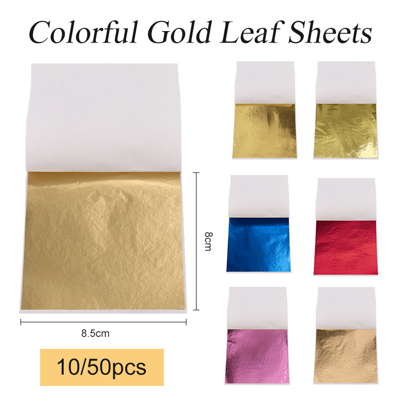 8x8.5cm Taiwan Imitation Gold  - Gold Foil Flakes recension och pris