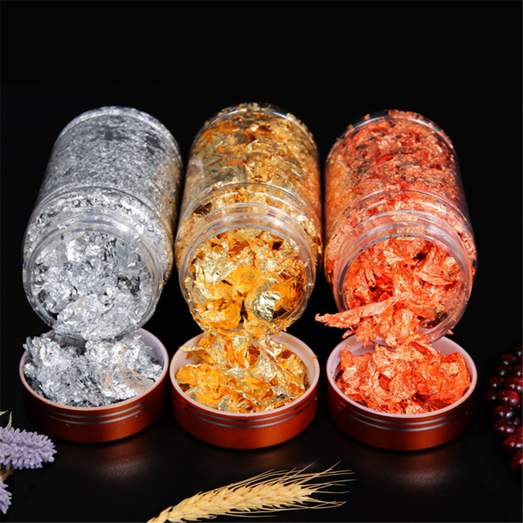 Shiny Genuine Gold Leaf Schabi - Gold Foil Flakes recension och pris