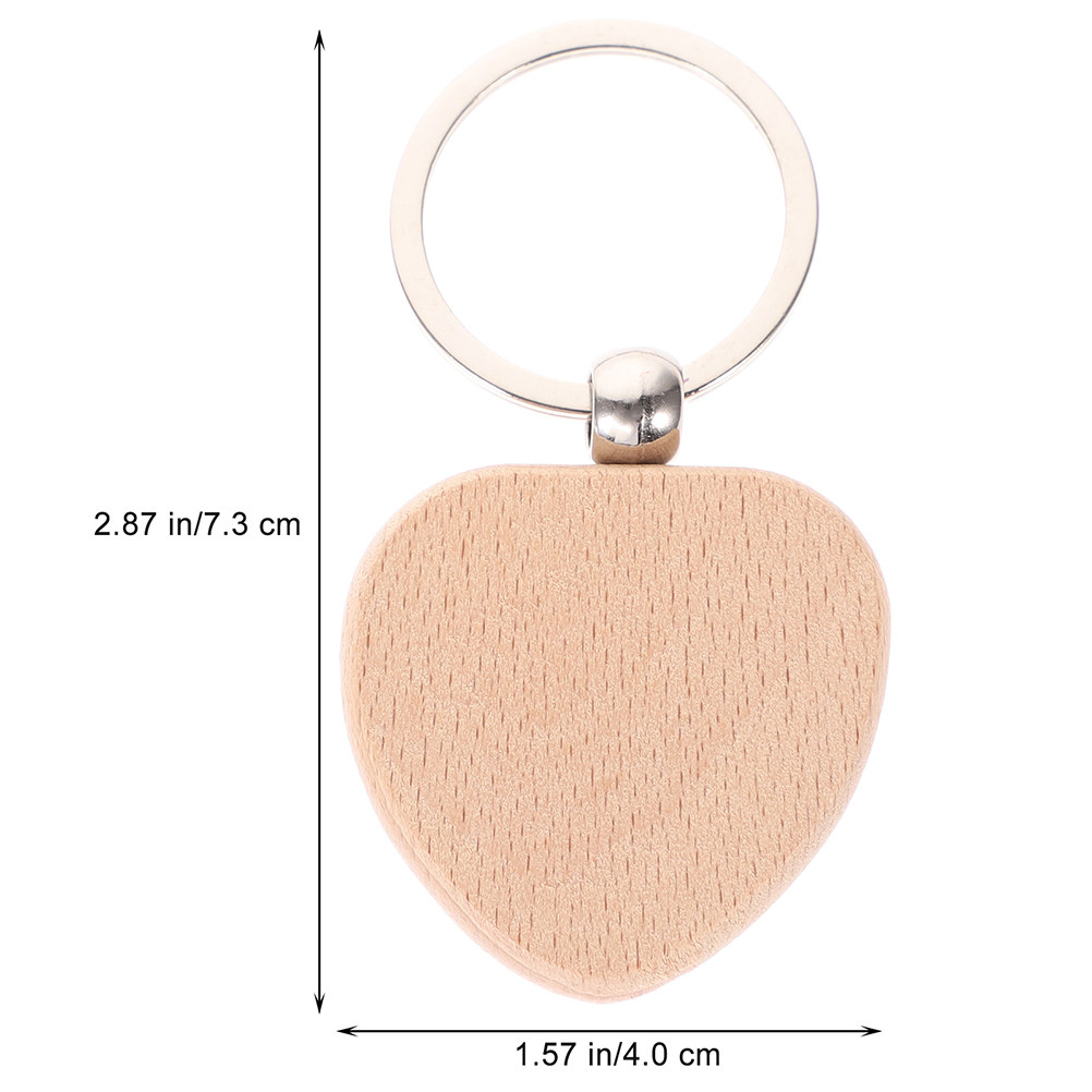 12Pcs Wooden Keychain Blanks S - Wood Ring Blank recension och pris